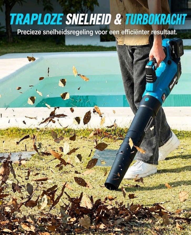 Bladblazer met 4x 5.2Ah Accu's.Makita Compatible., Tuin en Terras, Nieuw, Ophalen of Verzenden, Seesii for Makita®, Accu