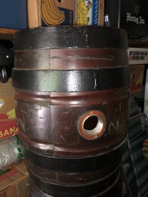 3 Houten wijnvaten, 55 jaar oud., Huis en Inrichting, Woonaccessoires | Wijnrekken, Ophalen, Gebruikt, 25 flessen of meer, Minder dan 50 cm