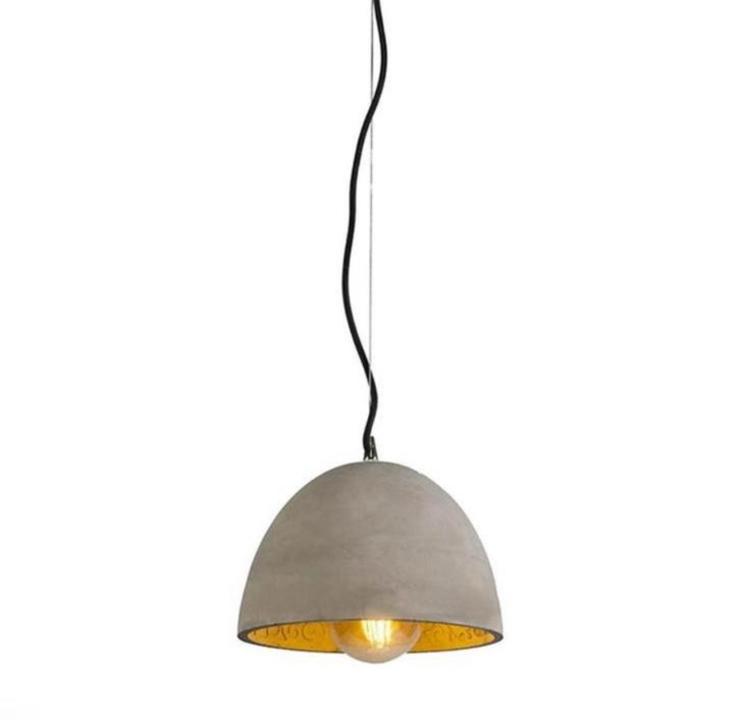 Qazqa hanglamp cupola beton, Ophalen of Verzenden, Zo goed als nieuw, Minder dan 50 cm