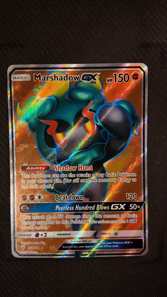 Marshadow-GX 1 137 Burning Shadows | Pokemon kaart, Ophalen, Zo goed als nieuw, Losse kaart, Foil