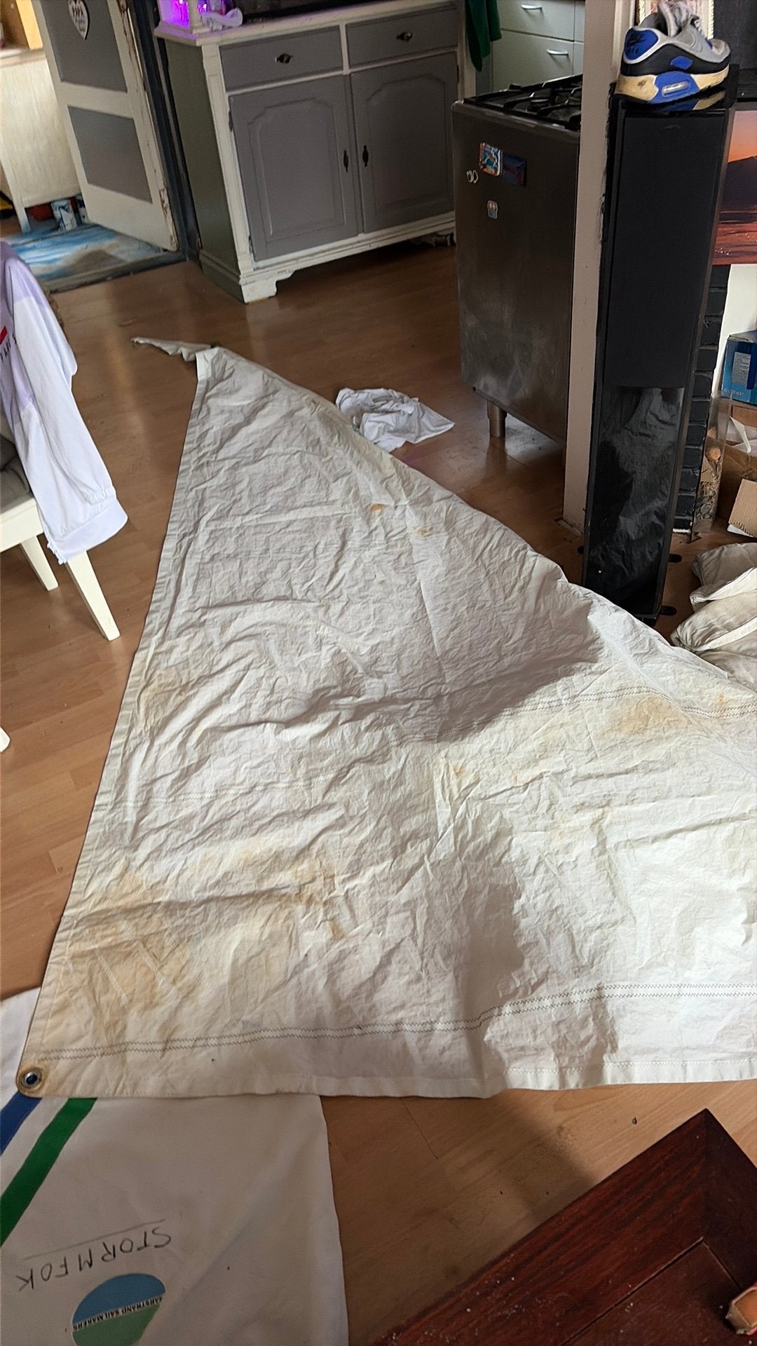 Zeilen van waarschip, Ophalen of Verzenden, Zo goed als nieuw, Minder dan 15 m²