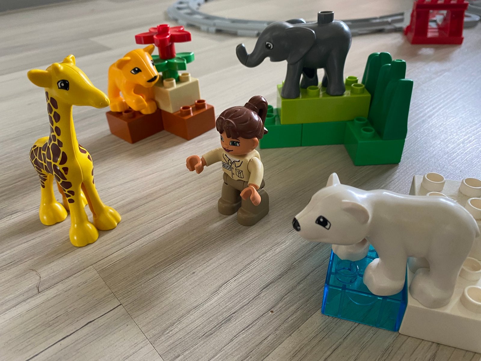 Duplo lego set baby dierentuin 4962, Wild life, Gebruikt, Complete set, Ophalen of Verzenden