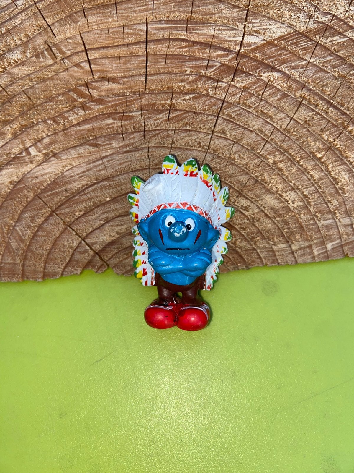 Smurfen indiaan smurf, Verzamelen, Smurfen, Ophalen of Verzenden, Gebruikt, Verschillende Smurfen