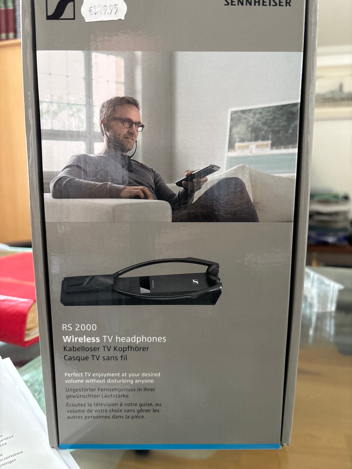 Sennheiser RS 2000 Draadloze TV Hoofdtelefoon, Sennheiser, Ophalen of Verzenden, Zo goed als nieuw, Over-ear