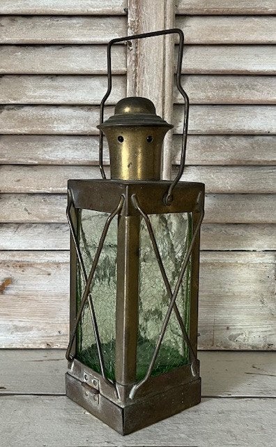 Vintage Franse fles lantaarn, Ophalen of Verzenden