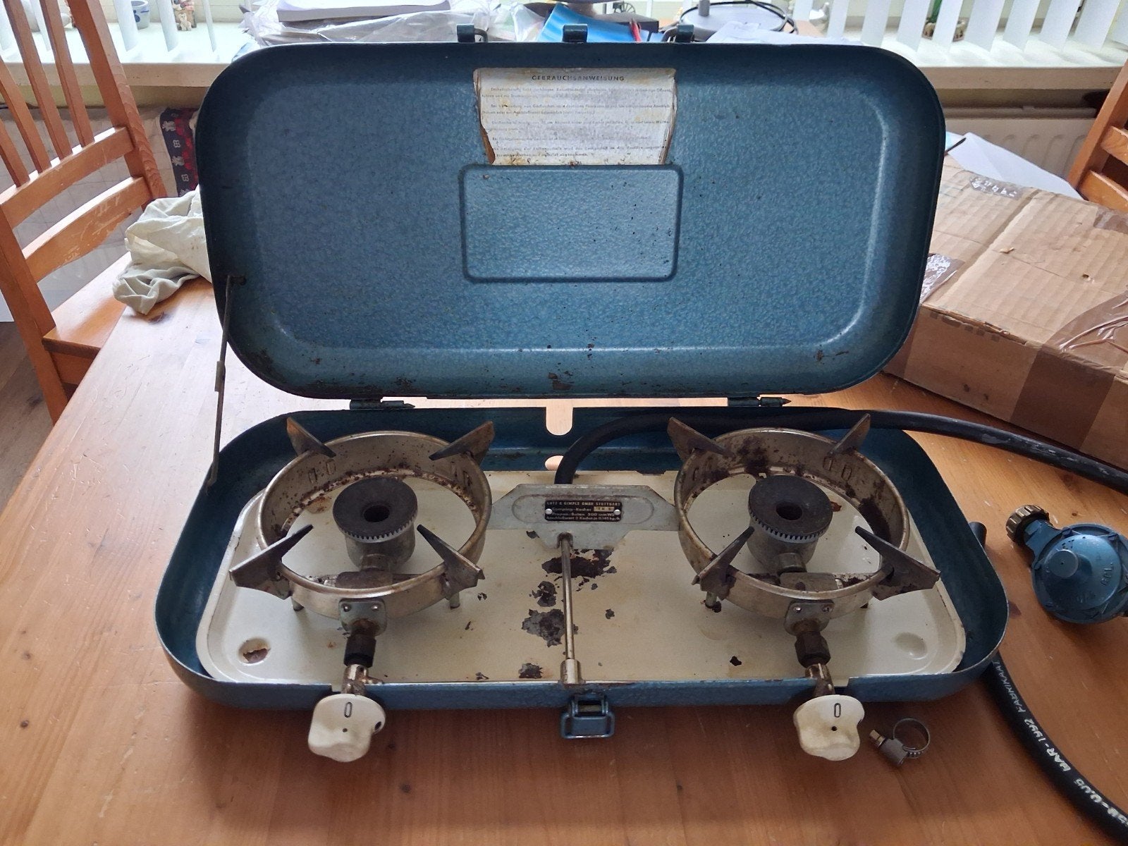 Vintage gasstel, Ophalen, Gebruikt
