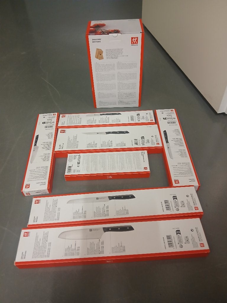 Zwilling messenblok met messen, Overige typen, Nieuw, Ophalen of Verzenden, Zwart
