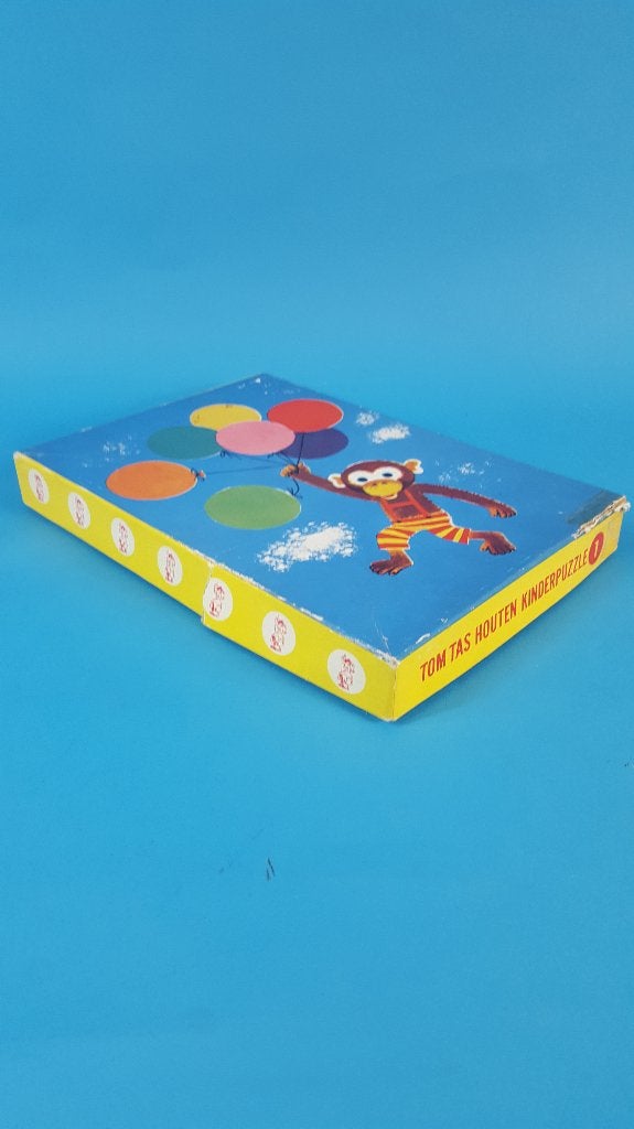 Vintage legpuzzel Tom-Tas Kinderpuzzel 1 Aap ballonnen. K13, Tweedehands verkoop, Tweedehands verkoop, Gebruikt, Geen@idee.nl
