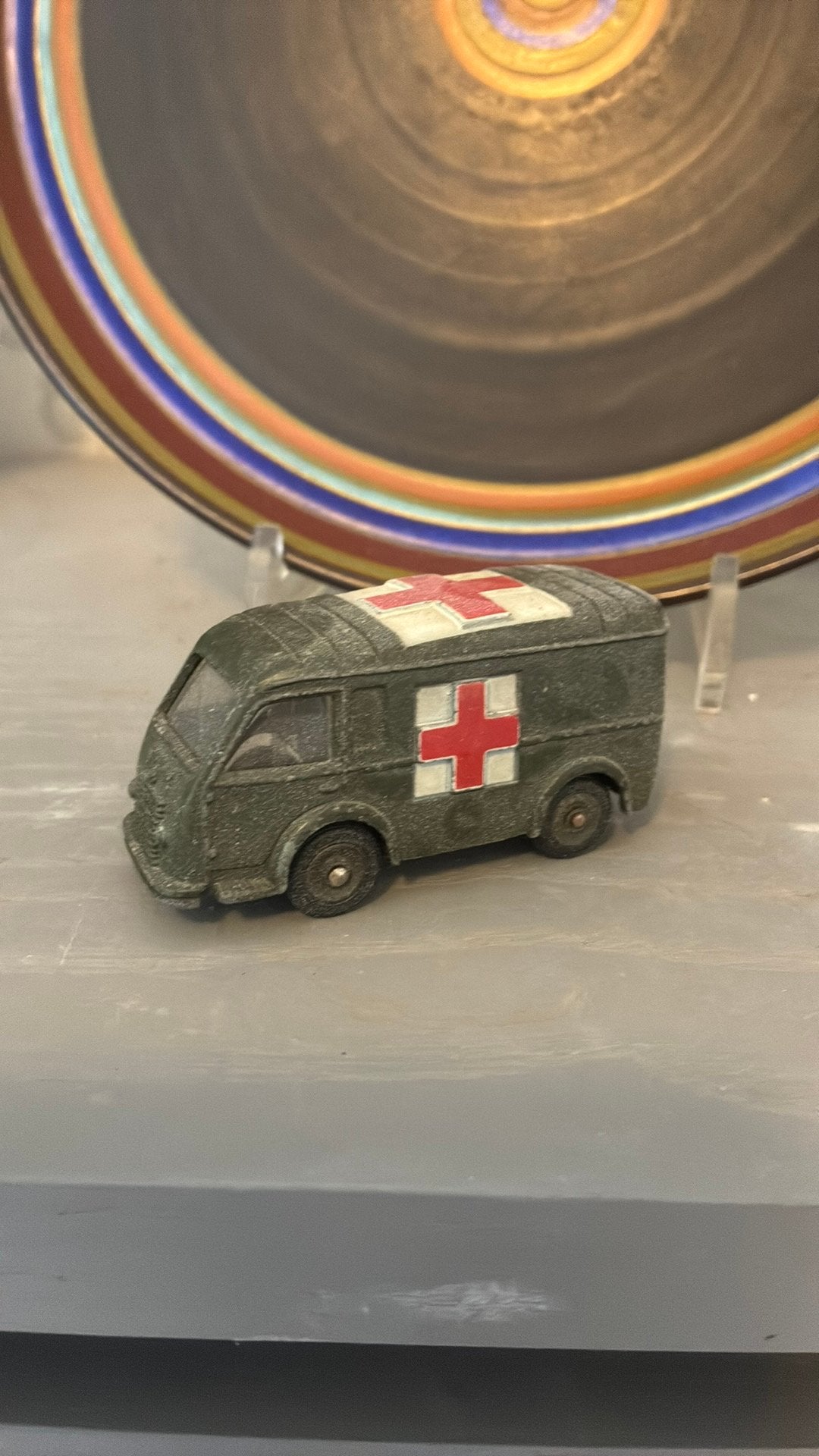 Dinky ‘oud’ ambulance leger., Ophalen of Verzenden, Gebruikt