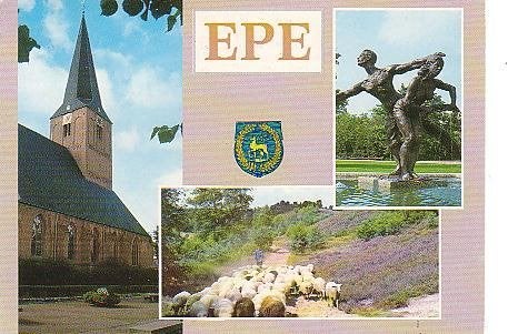 Ansichtkaart 	Epe	3-luik	Schapen, Verzenden, 1980 tot heden, Gelopen, Gelderland