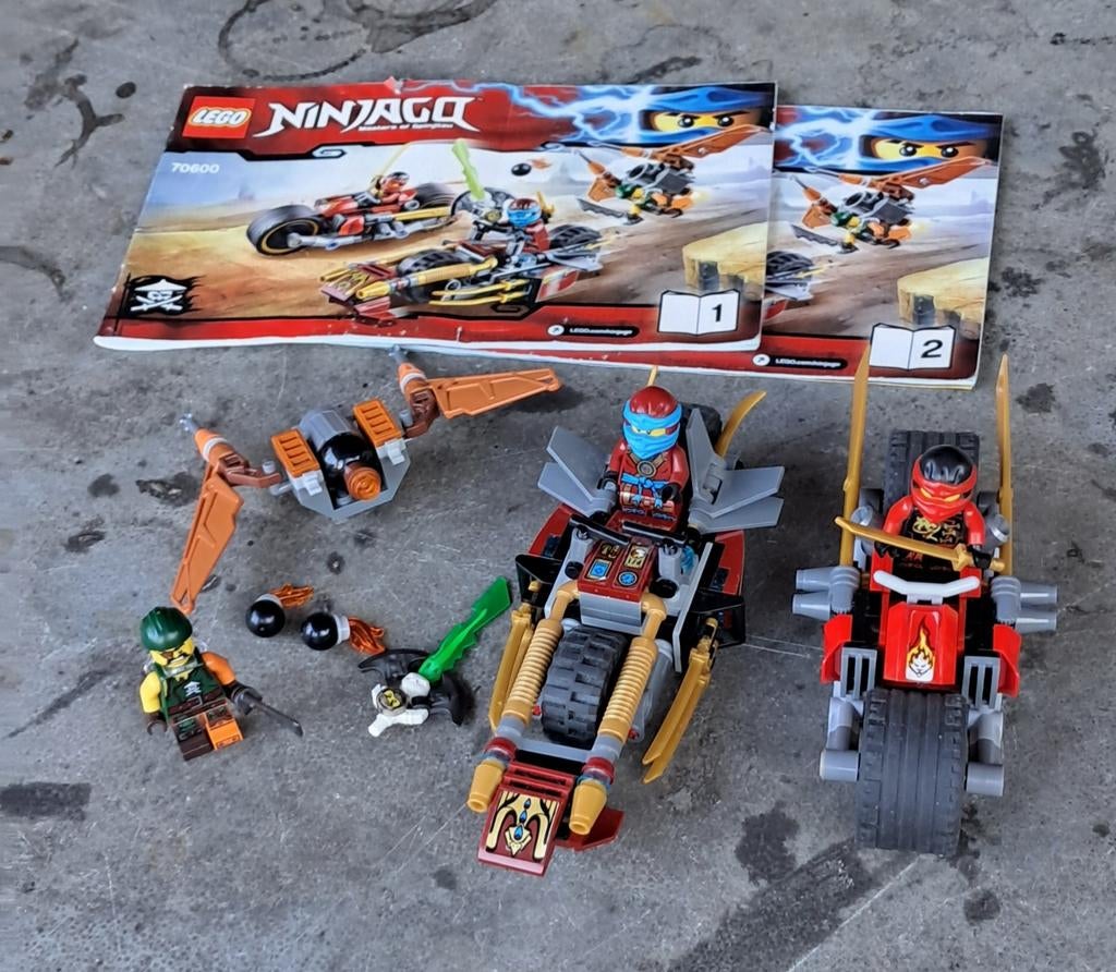 LEGO Ninjago 70600 Ninja Bike Chase, Compleet, Gebruikt, Lego, Ophalen of Verzenden