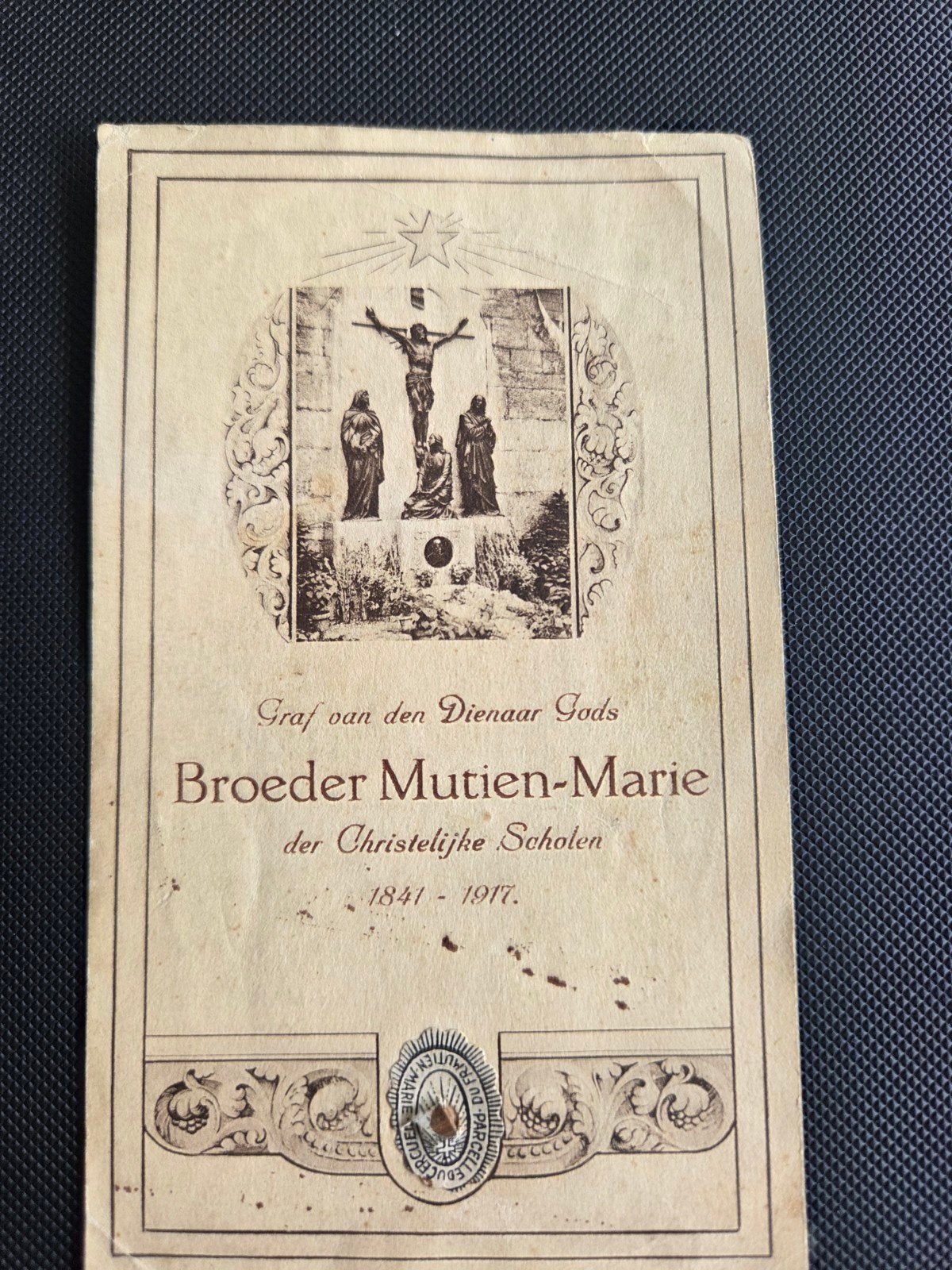 Bidprentje Broeder Mutien-Marie 1841-1917, Verzamelen, Ophalen of Verzenden