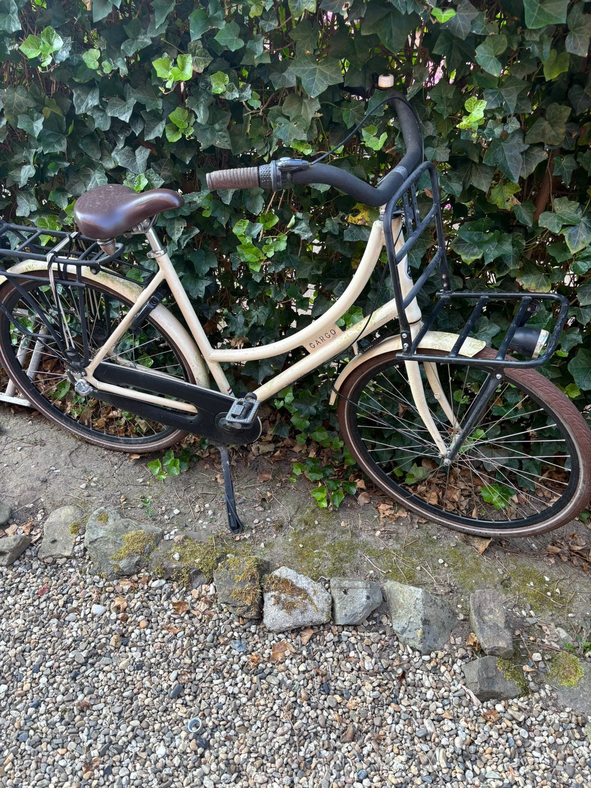 Cargo damesfiets - nieuw achterwiel nodig, 56 cm of meer, Ophalen, Zo goed als nieuw, Versnellingen