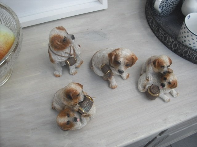 4 beelden van honden, Ophalen of Verzenden, Nieuw, Dier