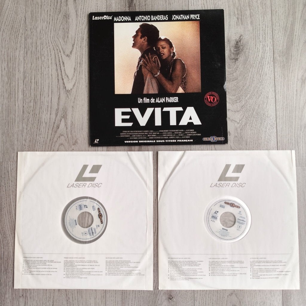 Madonna Evita Laser Disc France release, Verzenden, Gebruikt, Gebruiksvoorwerp