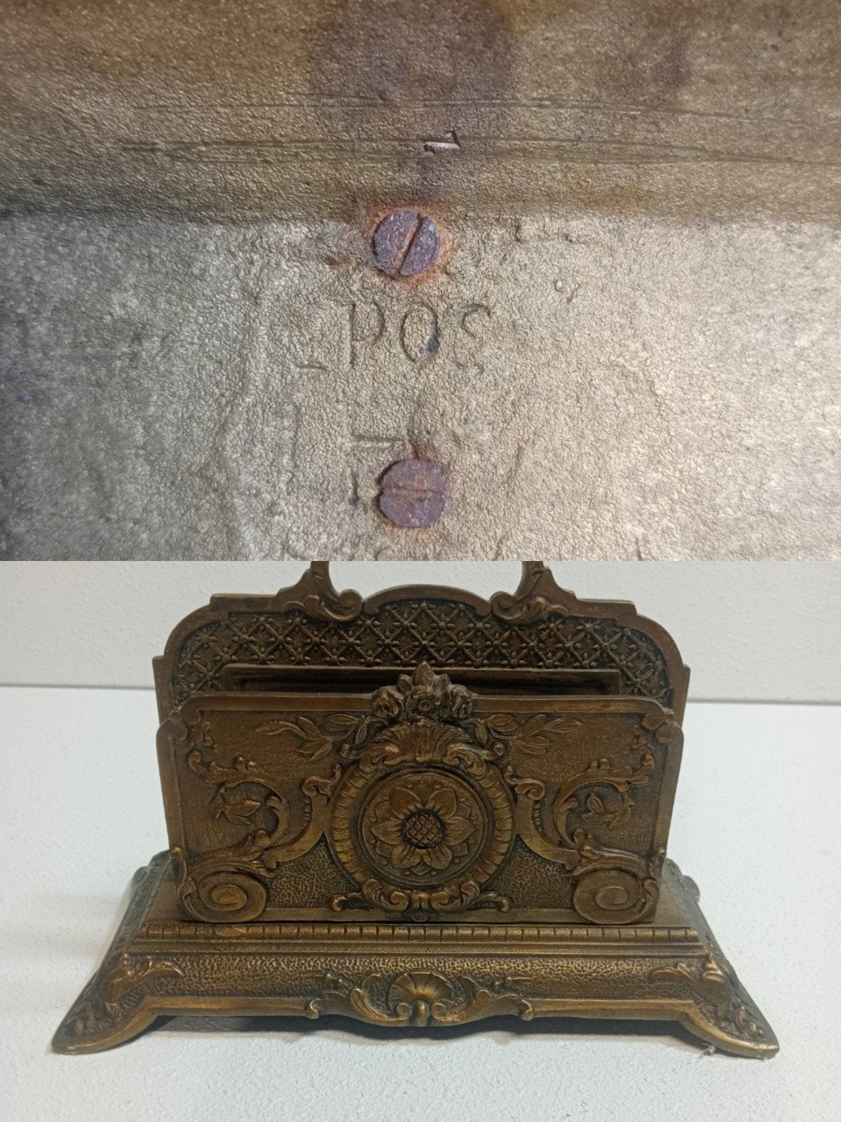 Franse Déposé LH bureauset 1880-1910 Vr. Art Nouveau, Ophalen of Verzenden