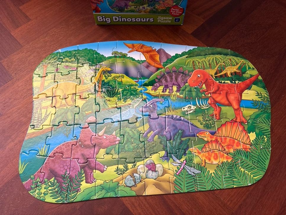 Orchard Toys Big Dinosaurs Jigsaw Puzzle 50 stukjes, Ophalen of Verzenden, 10 tot 50 stukjes, Gebruikt, 4 tot 6 jaar