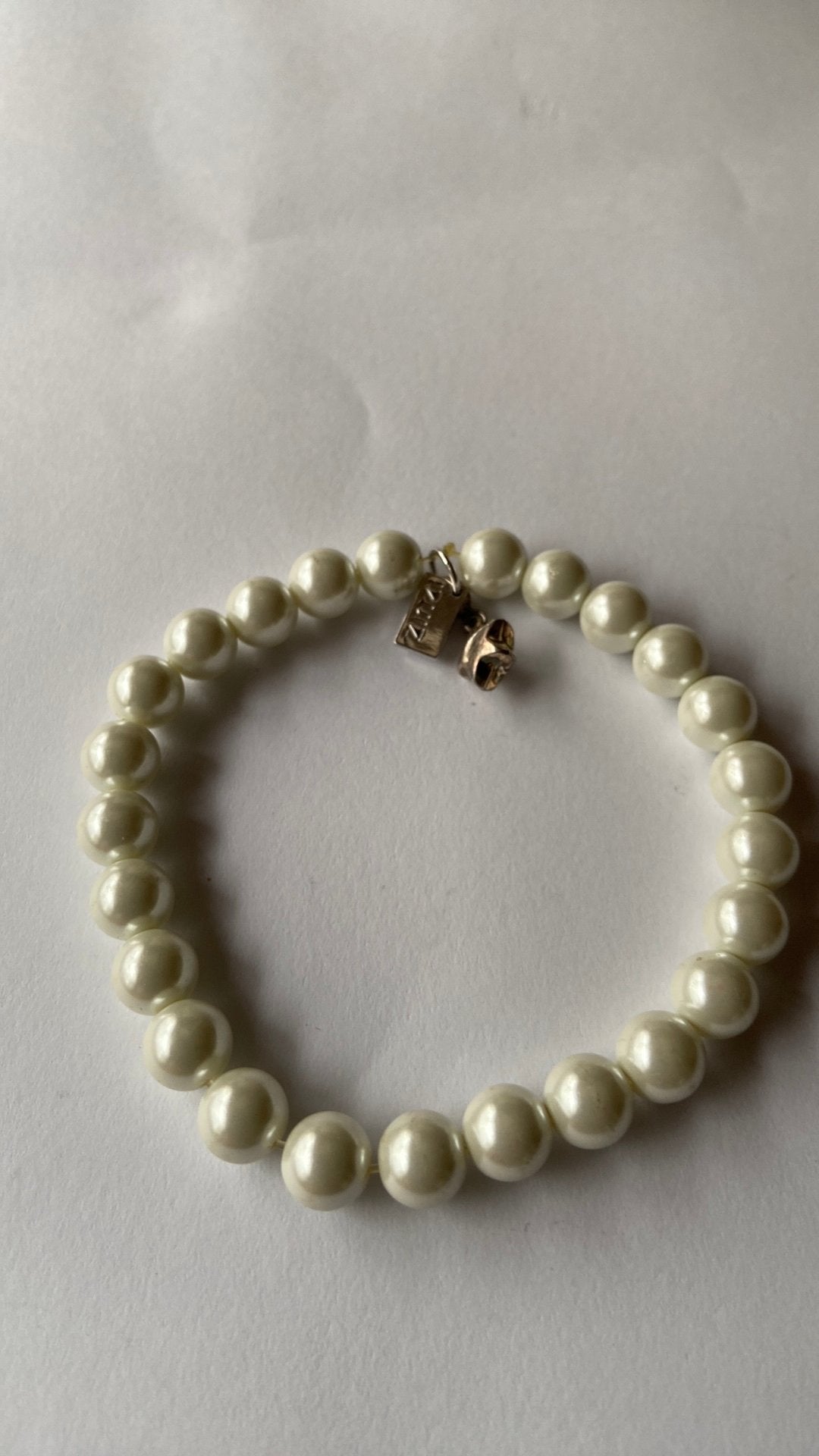 Parelarmband Zinzi met zilveren ster bedel zinzi gemerkt 925, Sieraden, Tassen en Uiterlijk, Antieke sieraden, Ophalen of Verzenden