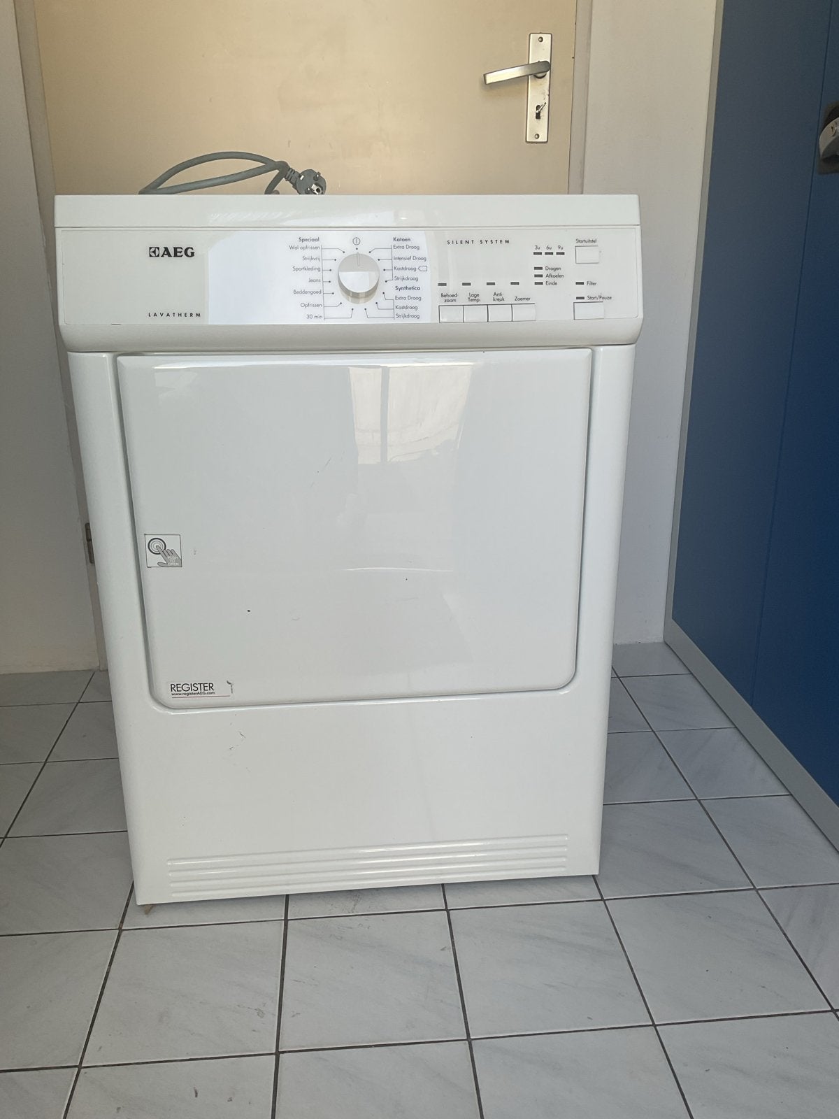 AEG Lavatherm Wasdroger met Luchtafvoer - 80x60x85 cm, Ophalen, 6 tot 8 kg, Gebruikt, Luchtafvoer