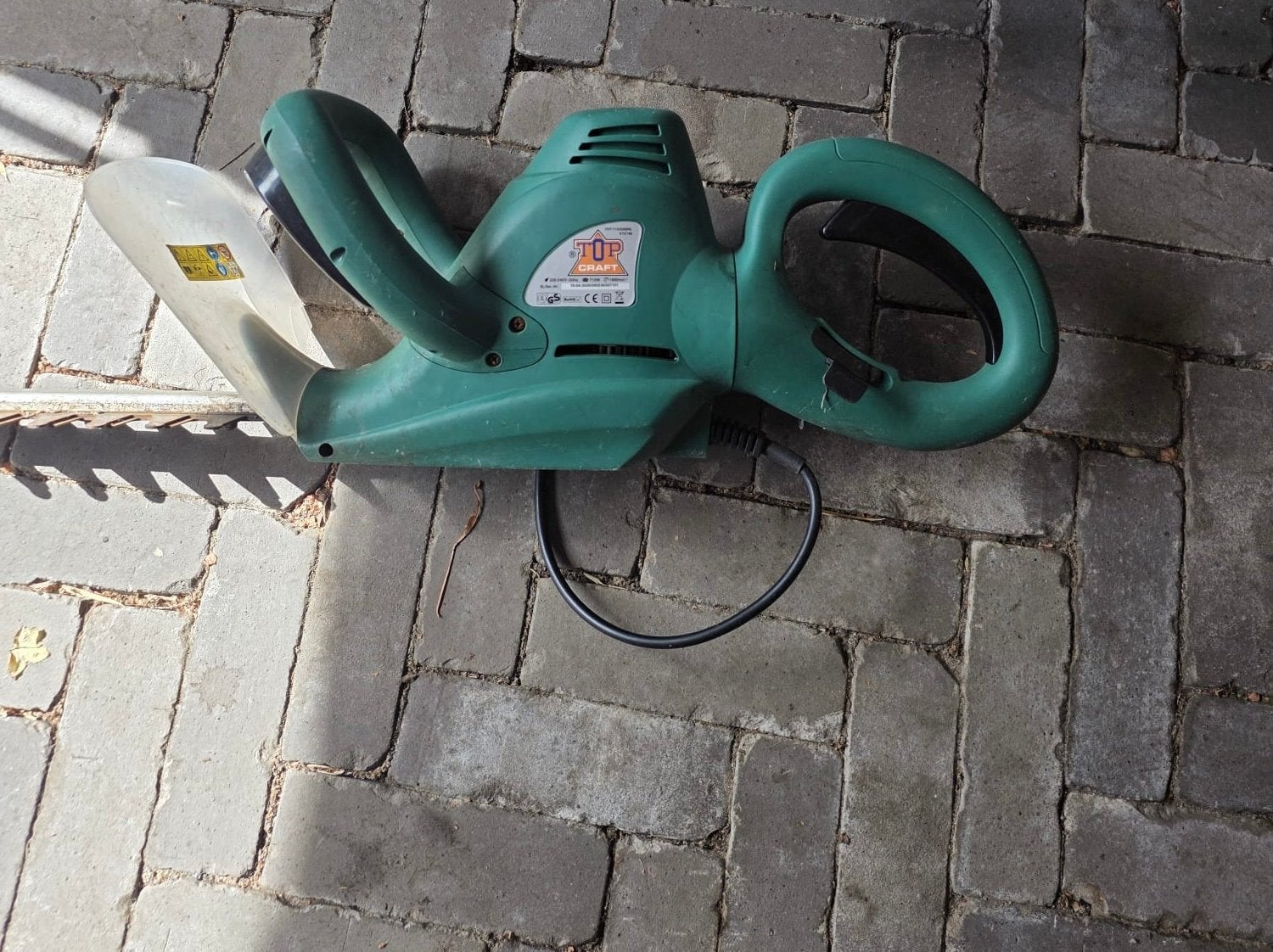 Top Craft elektrische heggenschaar 710W, Tuin en Terras, Ophalen of Verzenden, Gebruikt, Elektrisch