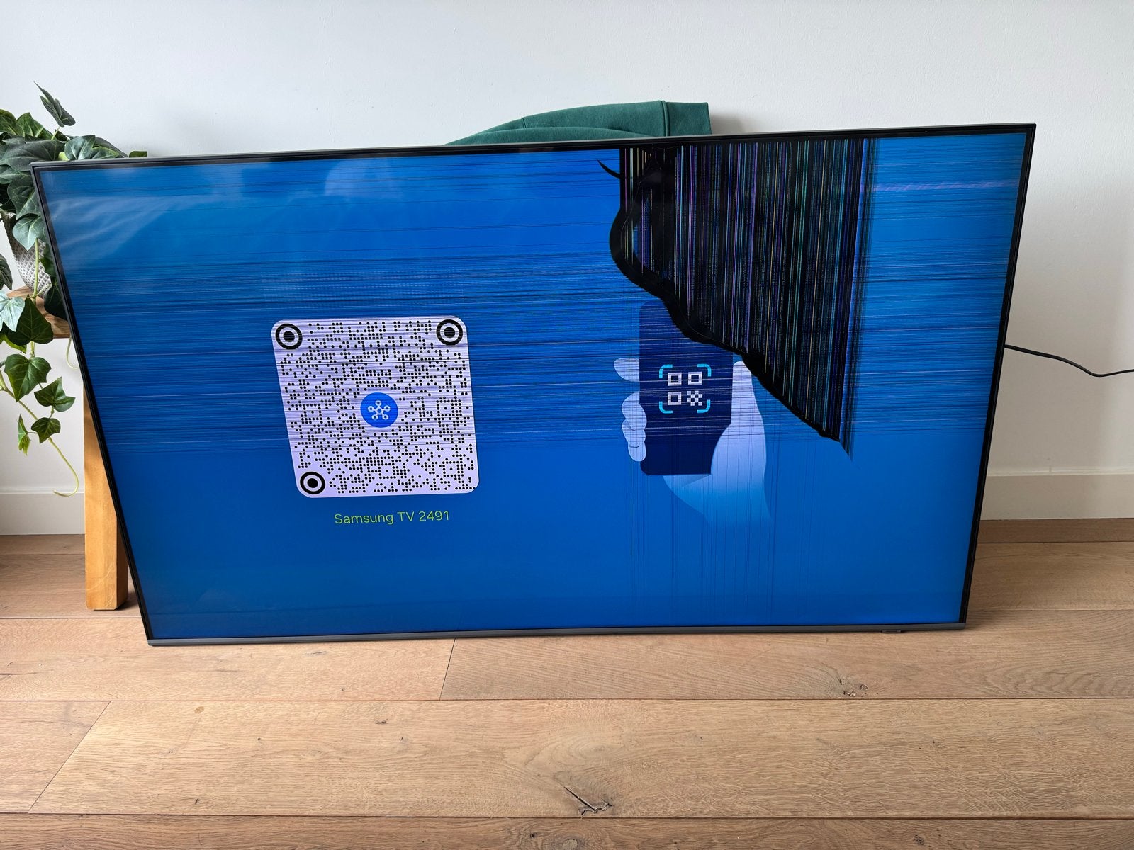 Samsung Smart TV 55 inch QLED (defect beeldscherm), Audio, Tv en Foto, Televisies, Ophalen, QLED, 50 Hz, Samsung