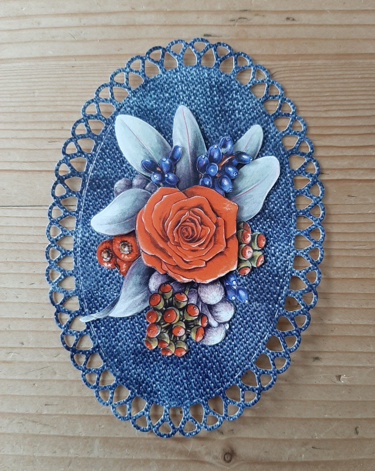 stans kaart opleg met 3d plaatje bloemen, Hobby en Vrije tijd, Kaarten | Zelf maken, Ophalen of Verzenden, Nieuw, Overige thema's