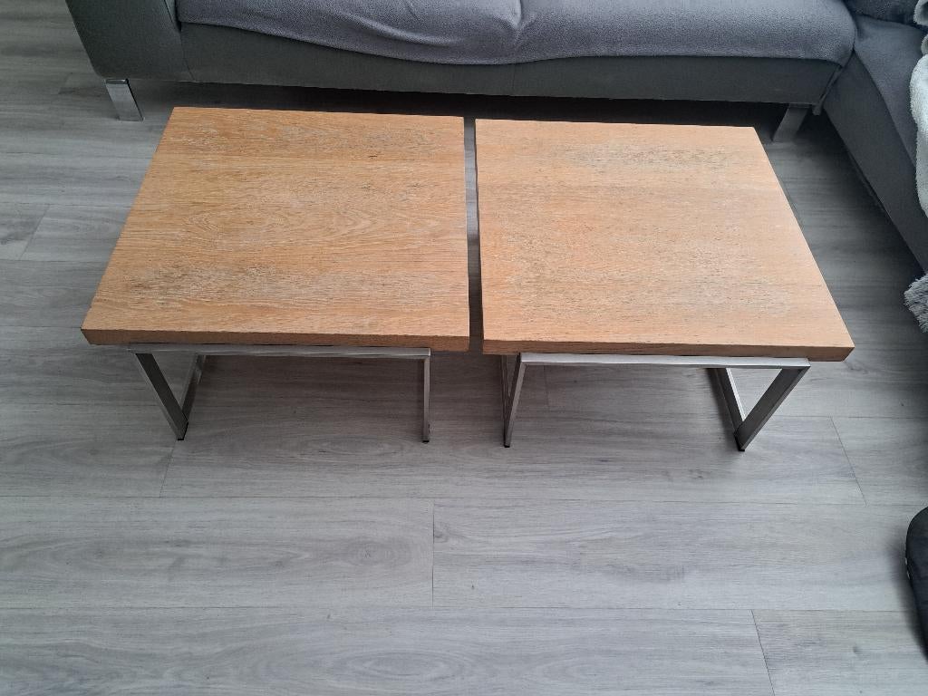 Bert Plantagie Vision Salontafels 2 stuks, Ophalen, Gebruikt, 50 tot 100 cm, 50 tot 100 cm