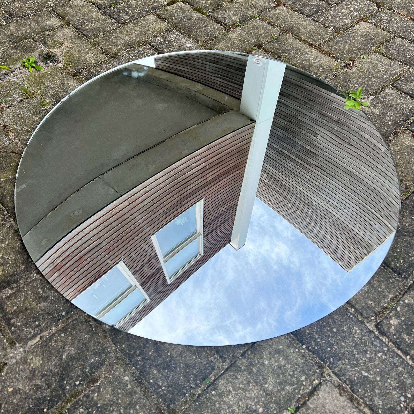 Convect spiegel echt glas 80 cm, Huis en Inrichting, Ophalen, Gebruikt, Rond, Minder dan 100 cm