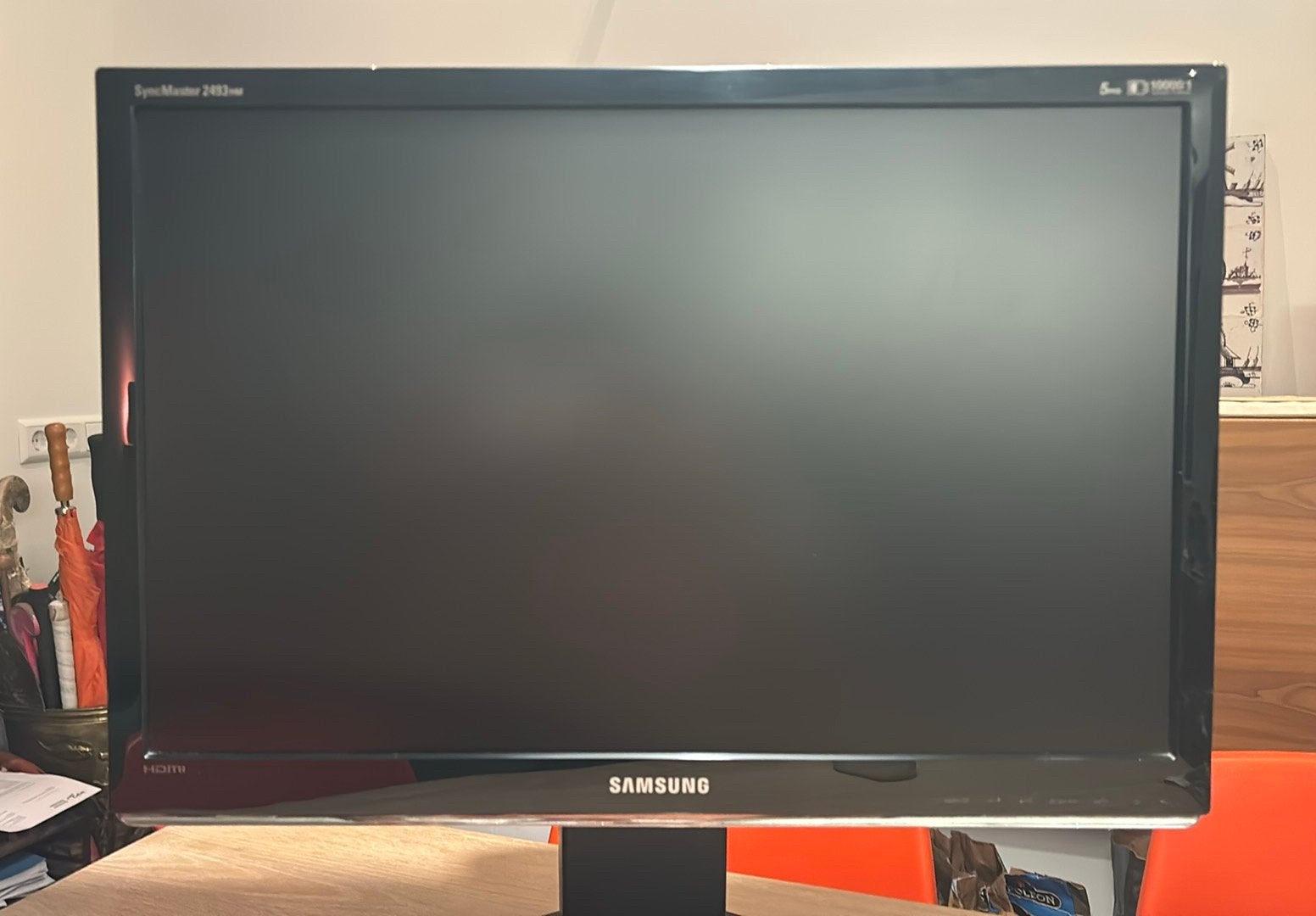 Samsuns SyncMaster 2493hm, Computers en Software, Ingebouwde speakers, DVI, 3 tot 5 ms, Refurbished