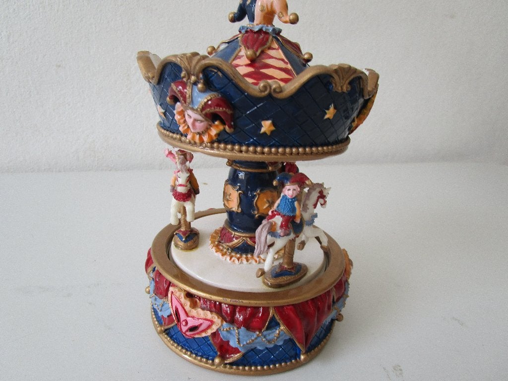 Muziekdoosje carrousel met 3 paarden, Ophalen of Verzenden