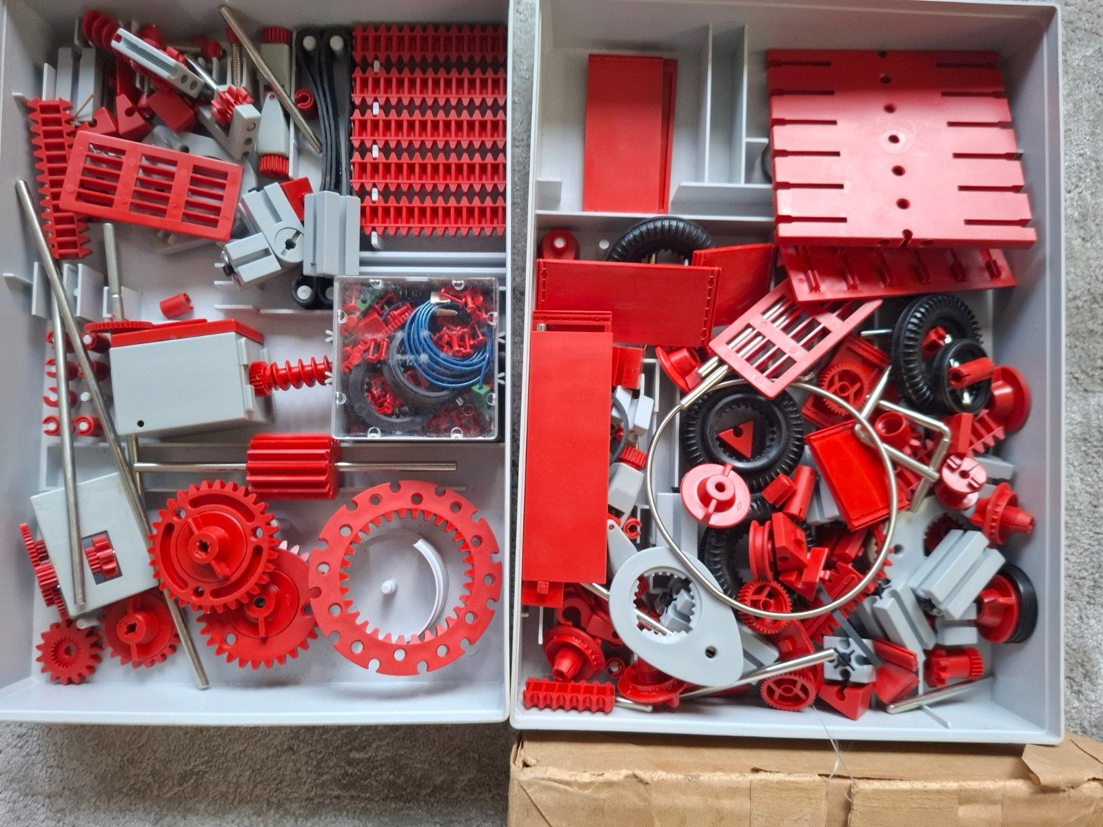 5 Fischer Technik bouw/constructiedozen, Ophalen of Verzenden