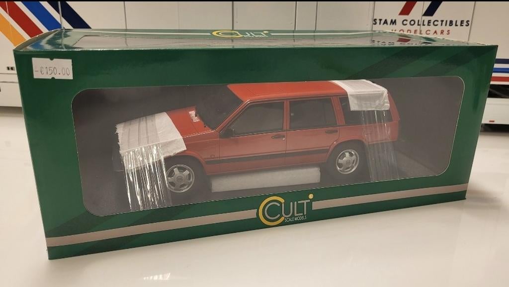 Cult Scale Models Volvo 740 Turbo Estate Red, Overige merken, Auto, Ophalen of Verzenden, Zo goed als nieuw