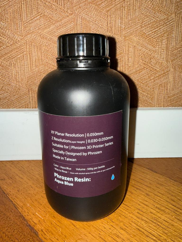 Phrozen Resin Aqua Blue - 500g voor 3D-printers (Nieuw), Computers en Software, 3D-printerbenodigheden, Nieuw, Resin/hars, Ophalen of Verzenden