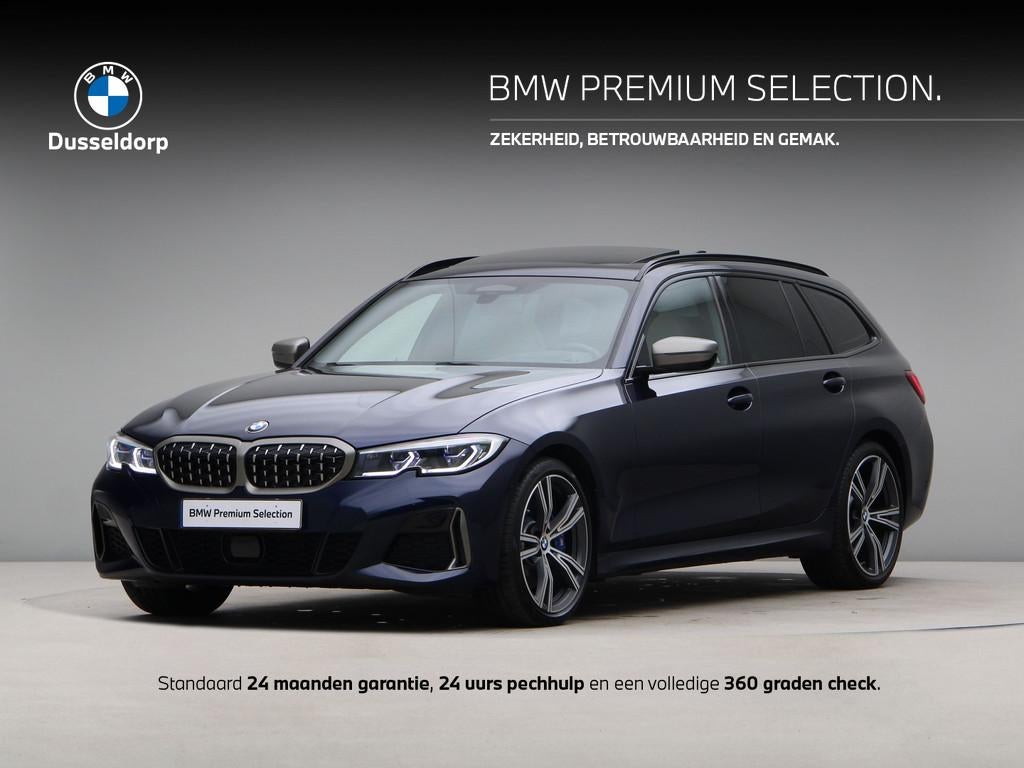 BMW 3 Serie M340i xDrive Touring High Executive (bj 2021), Auto's, BMW, 1780 kg, Met garantie (alle), Blauw, Vierwielaandrijving