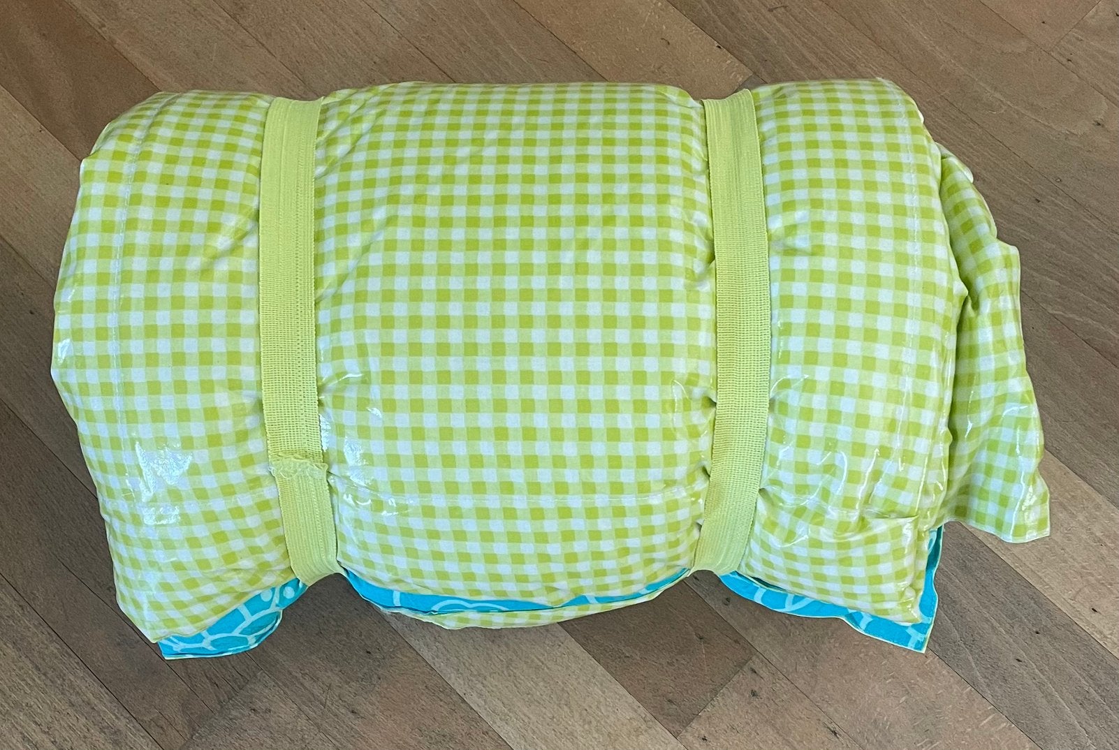 Picknick kleed nieuw plastic onderkant blauw groen wit, Caravans en Kamperen, Ophalen of Verzenden, Nieuw
