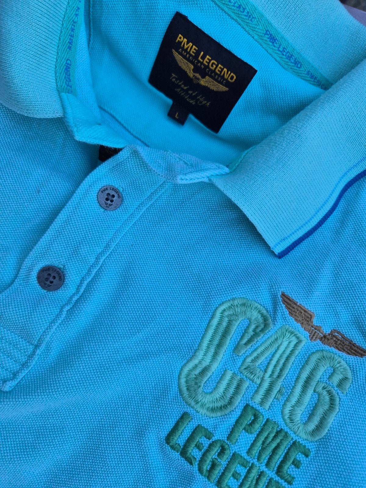 Pme Legend Pall Mall polo shirt maat L, Maat 52/54 (L), Blauw, ., Ophalen of Verzenden