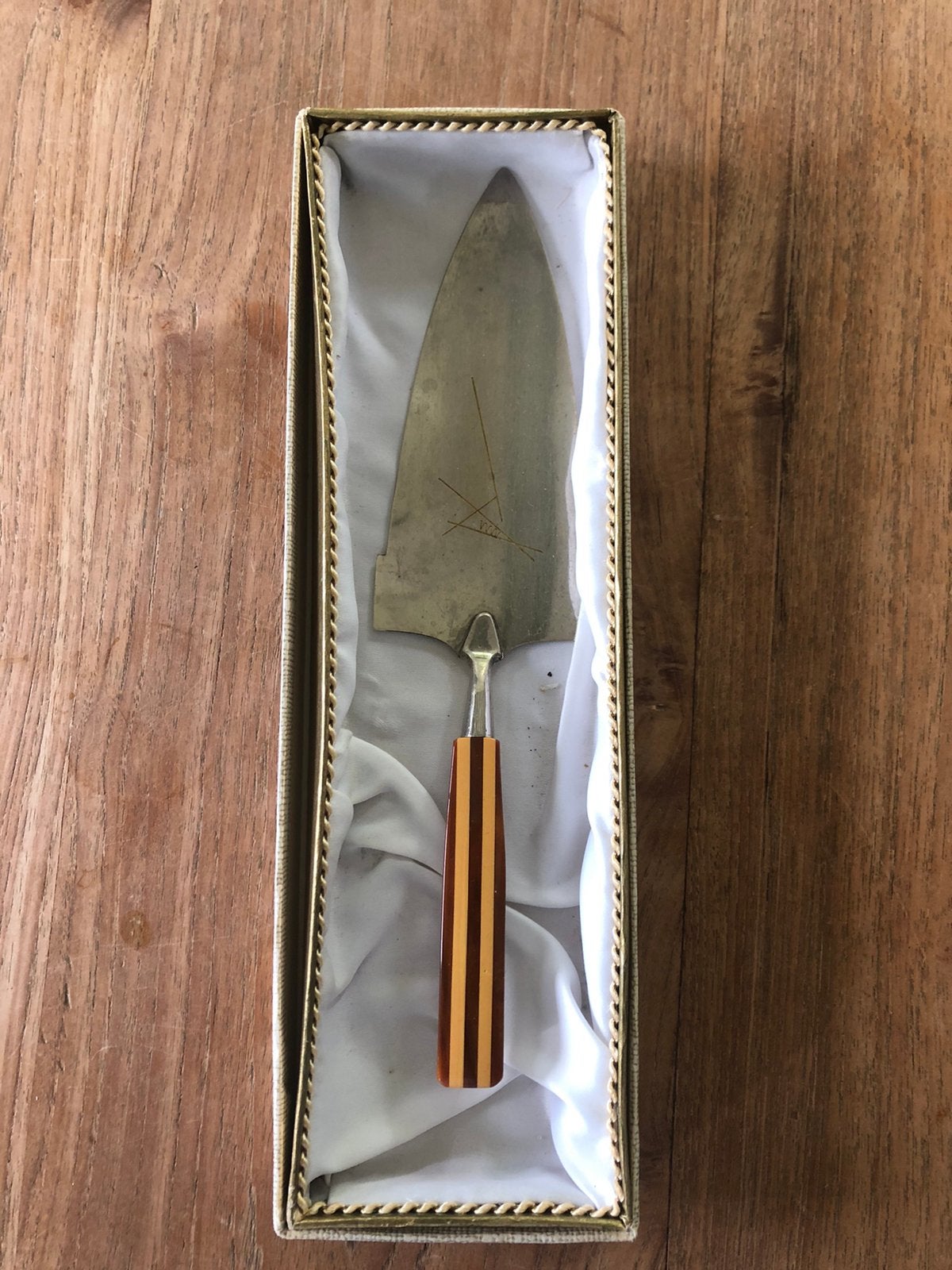 Oude taartschep, 23 cm., Ophalen of Verzenden