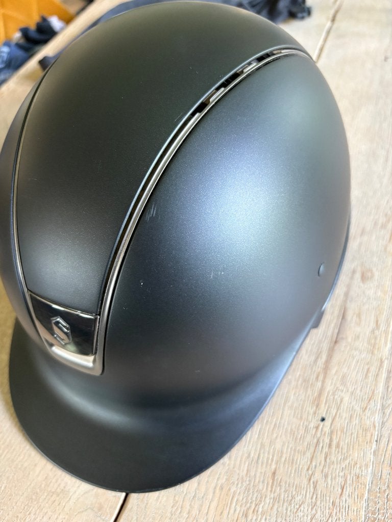 Samshield cap zwart, maat M, Dieren en Toebehoren, Paardrijkleding, Gebruikt, Dressuur, Dames, Ophalen of Verzenden