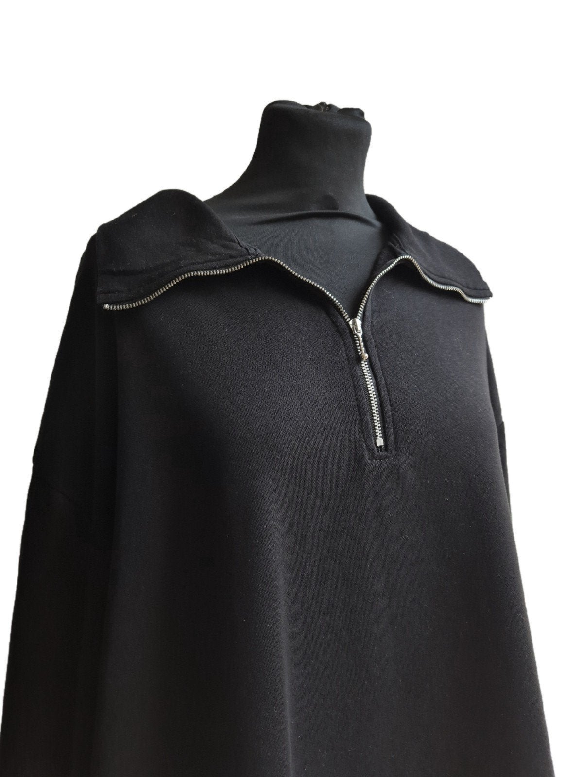 H&M zwarte sweaterdress, H&M, Zwart, Maat 46/48 (XL) of groter, Ophalen of Verzenden