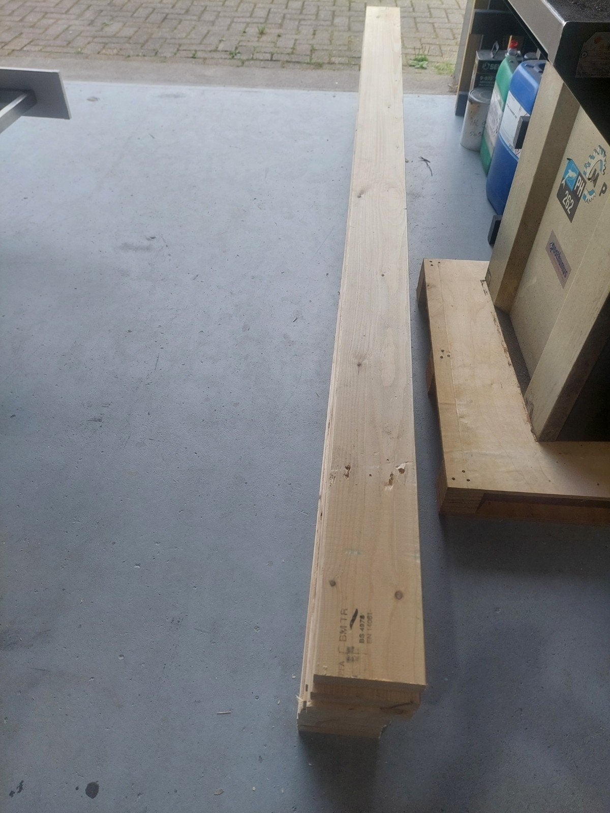 Sls hout 38x140 270 cm  10 stuks, Ophalen, Gebruikt, 25 tot 50 mm, 300 cm of meer