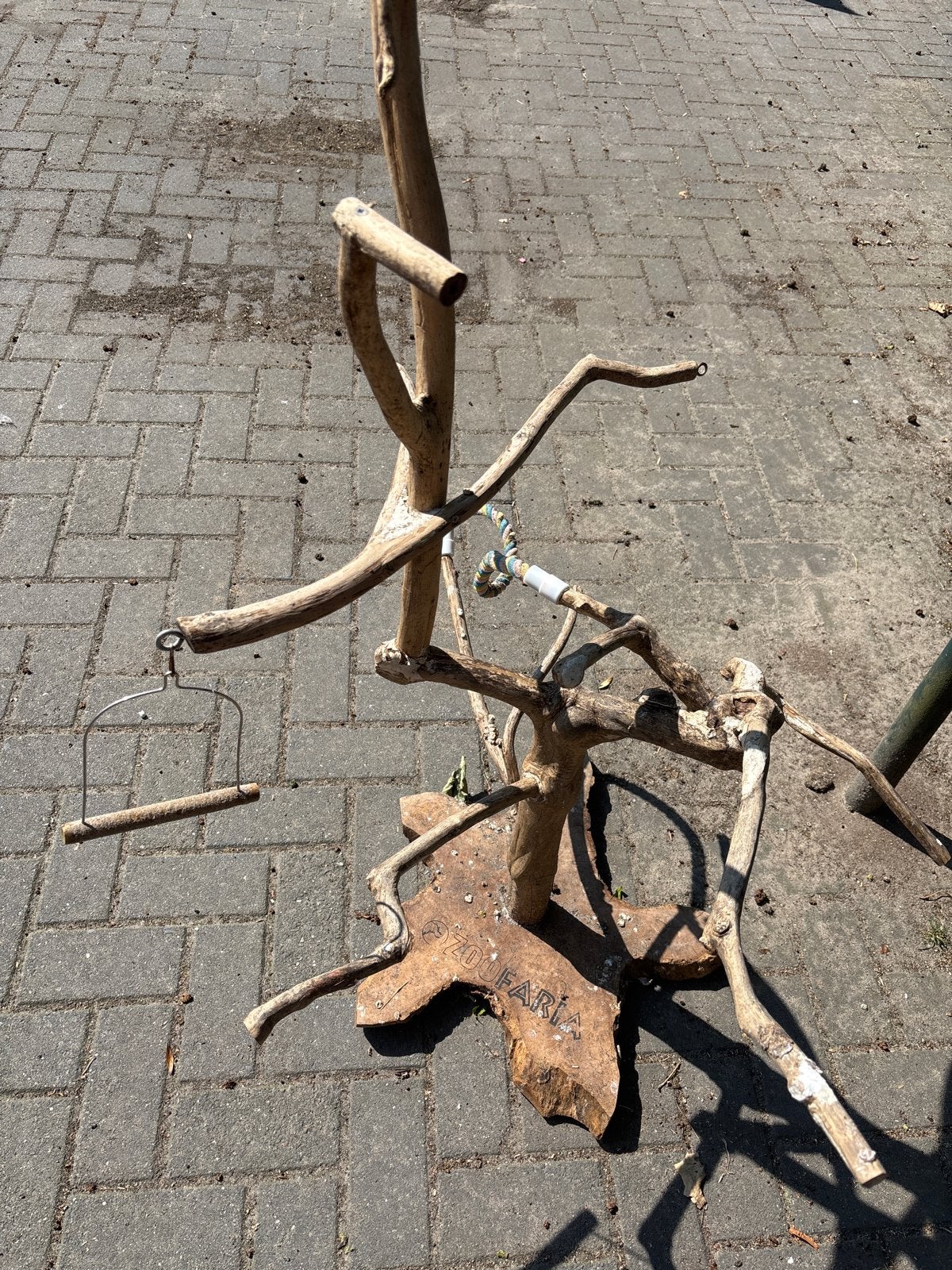 Boomstam voor vogels., Ophalen, Gebruikt, Kooi-accessoires