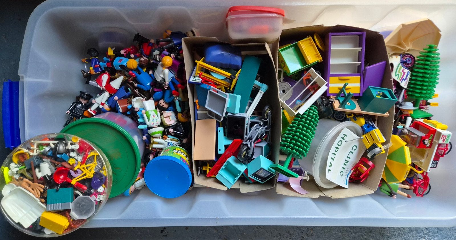 Vintage Playmobil: Ziekenhuis, School en meer!, Ophalen of Verzenden, Gebruikt, Losse onderdelen, Gebouw