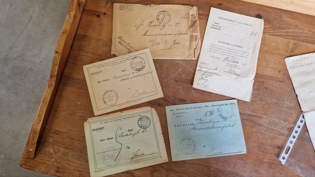 Brieven 1ste wereldoorlog. Arbeid verlofsaanvraag Joure, Ophalen of Verzenden, Landmacht, Nederland
