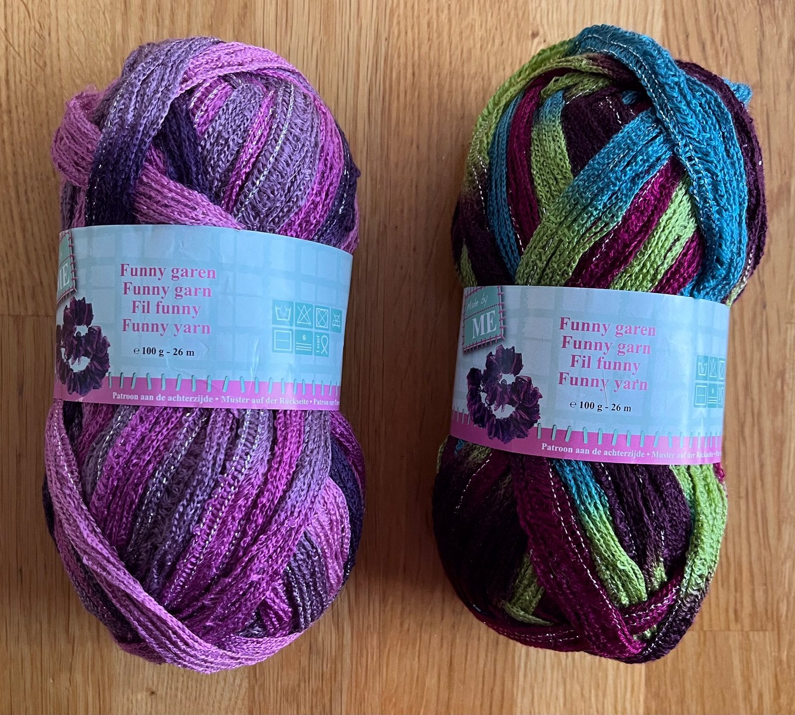 NIEUW! Sjaaltjes lint garen 2 bolletjes, Ophalen of Verzenden, Nieuw, Breien of Haken, Wol of Garen