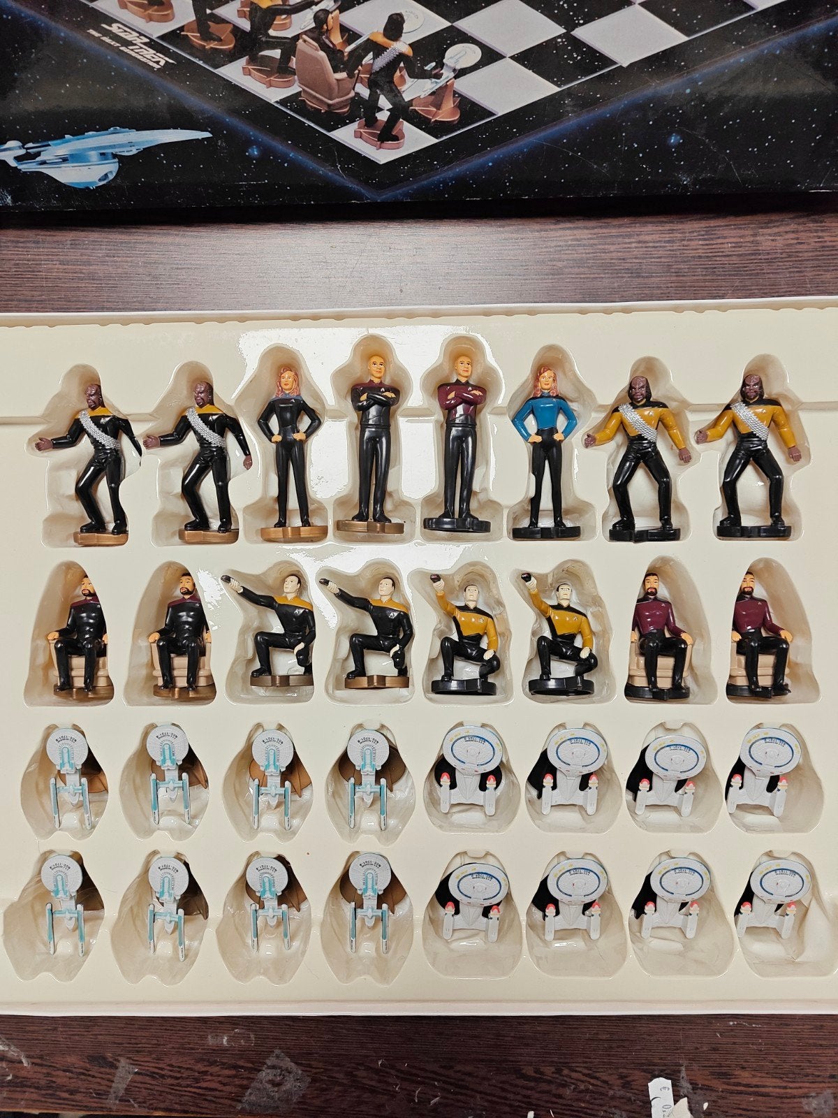 vintage Star Trek schaakbord (1999), Verzamelen, Ophalen, Zo goed als nieuw