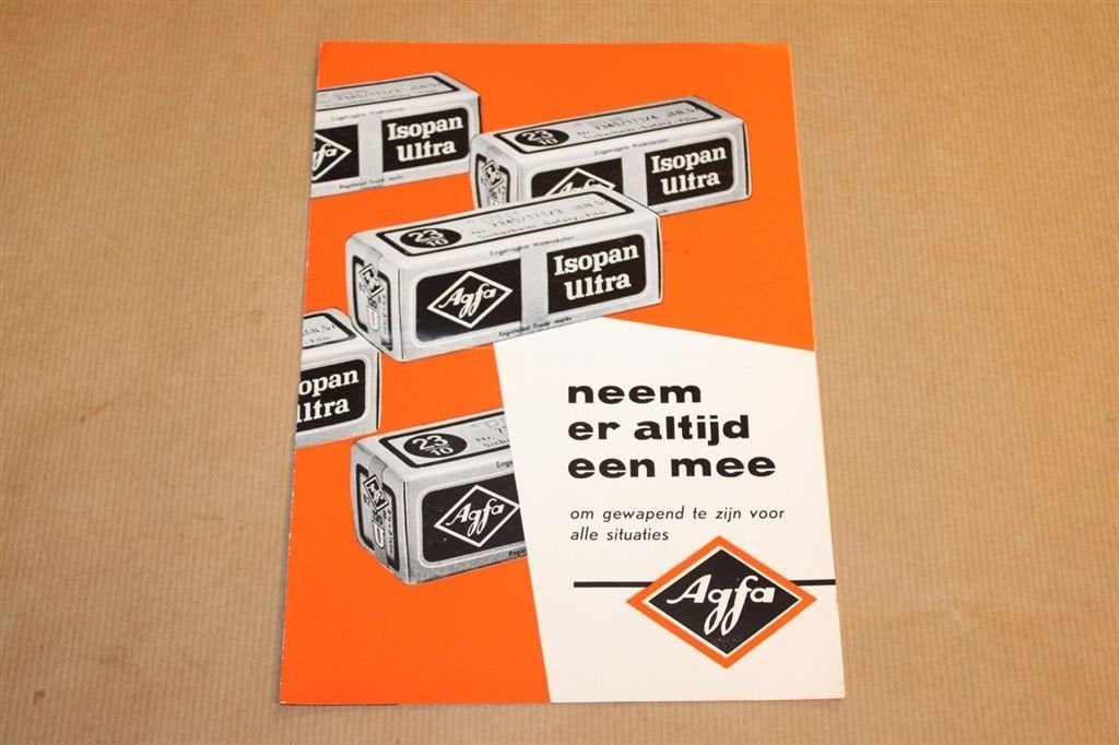 Zeldzame brochure - Agfa fotorolletjes - Ca 1960 !!, Boeken, Ophalen of Verzenden, Zo goed als nieuw