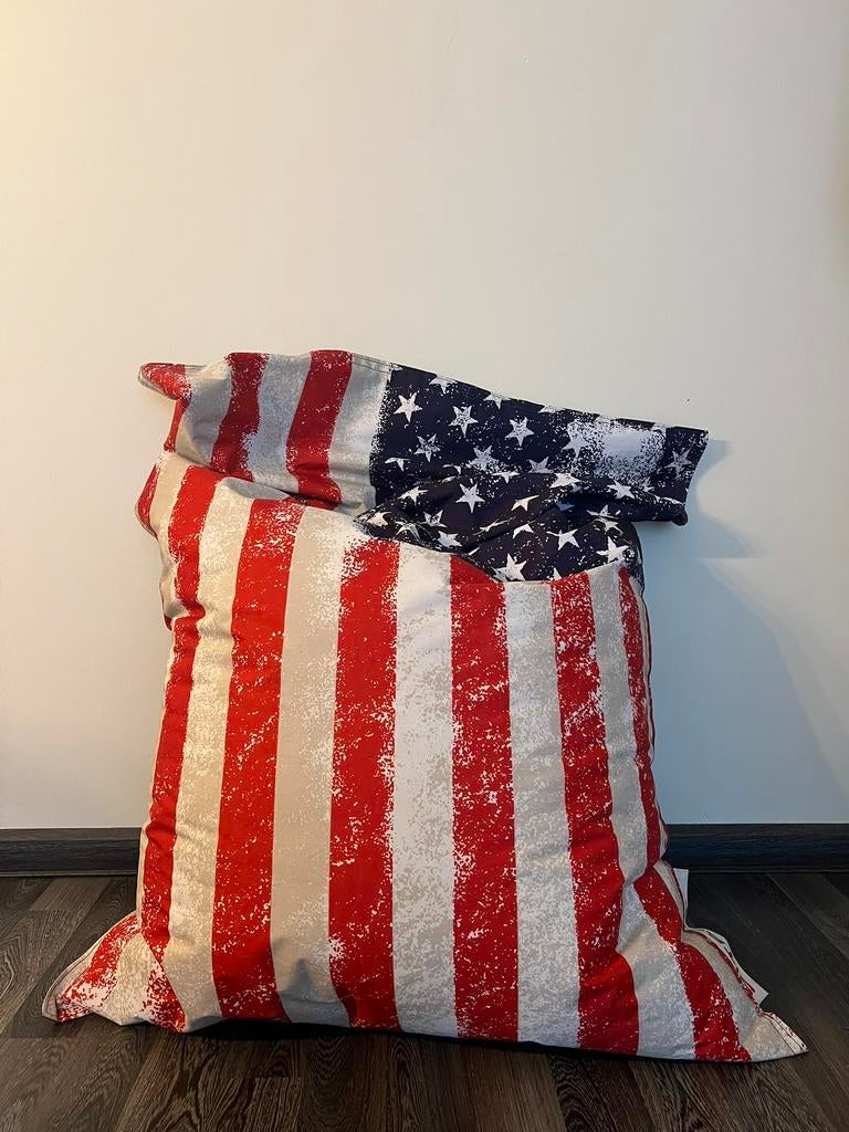 Amerikaanse zitzak, Huis en Inrichting, Zitzakken, Ophalen, Zo goed als nieuw, Blauw, Zitzak