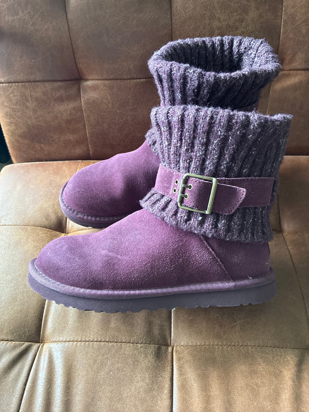 Ugg Australia gebreide laarzen - Maat 39, Ophalen of Verzenden, Gedragen, Overige kleuren, Lage of Enkellaarzen