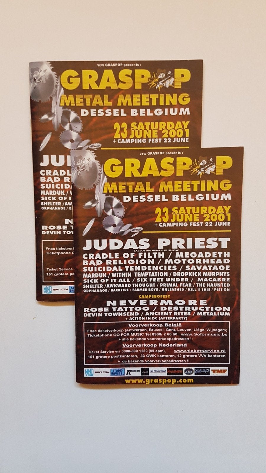 Diverse Rock brochures. Graspop.  Uriah Heep.  Classic Rock., Ophalen of Verzenden