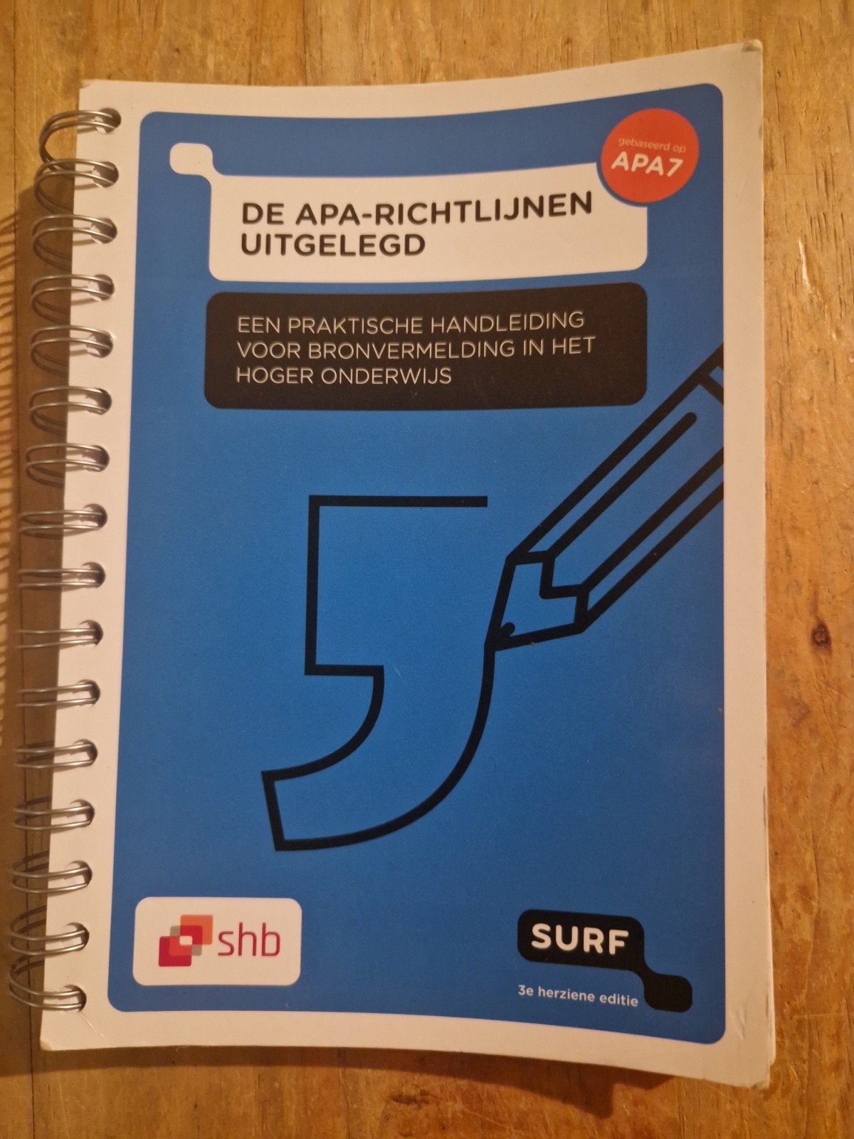 De APA-richtlijnen uitgelegd - Praktische handleiding, SHB / SURF, Zo goed als nieuw, Gamma, HBO